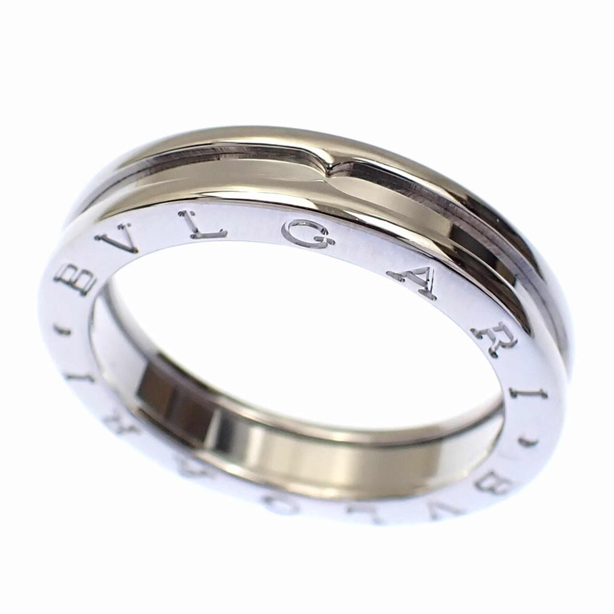 Bvlgari B-Zero1 Mens Ring In 18k White Gold Size 21 84g 750 61 2574$